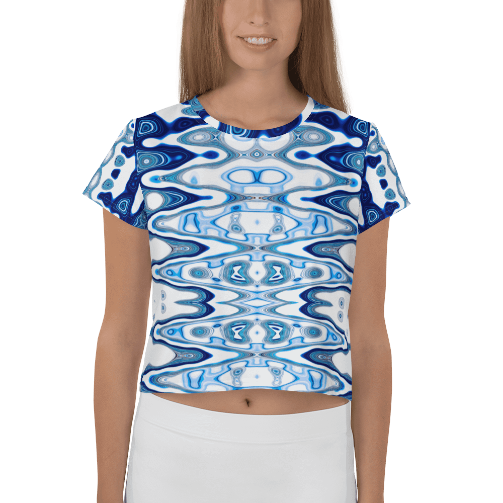 Blue Vortex Crop Tee product image (4)