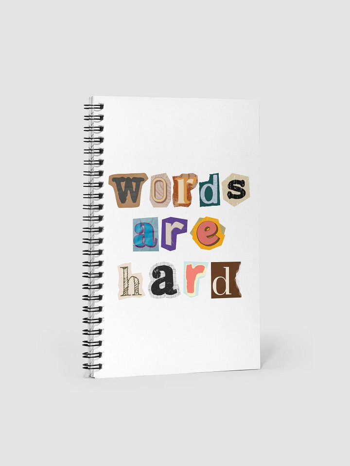 WORDS ARE HARD Notebook product image (1)