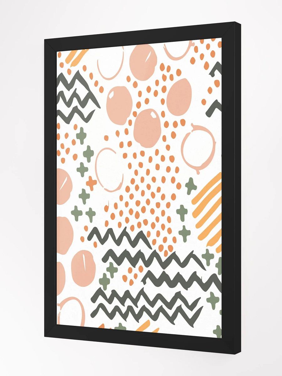 Vibrant Abstract Wood-Framed Poster product image (12)