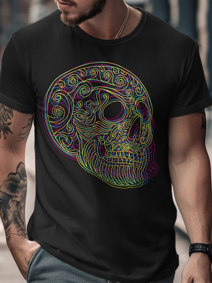 Hypnotic blast of color skull product image (2)