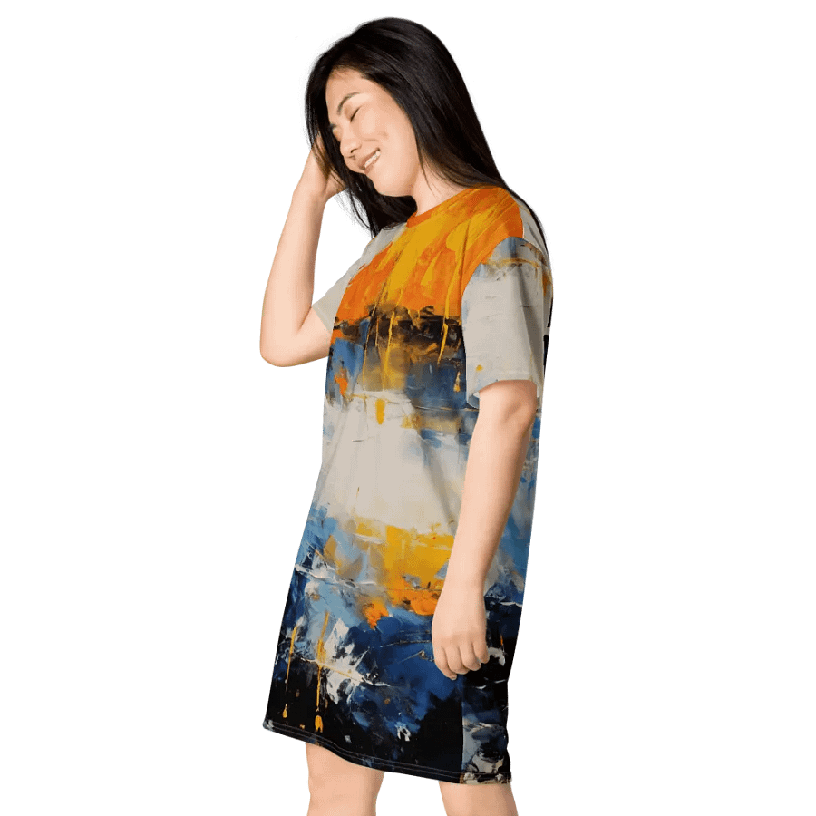 Watercolor Splash T Shirt Dress product image (7)
