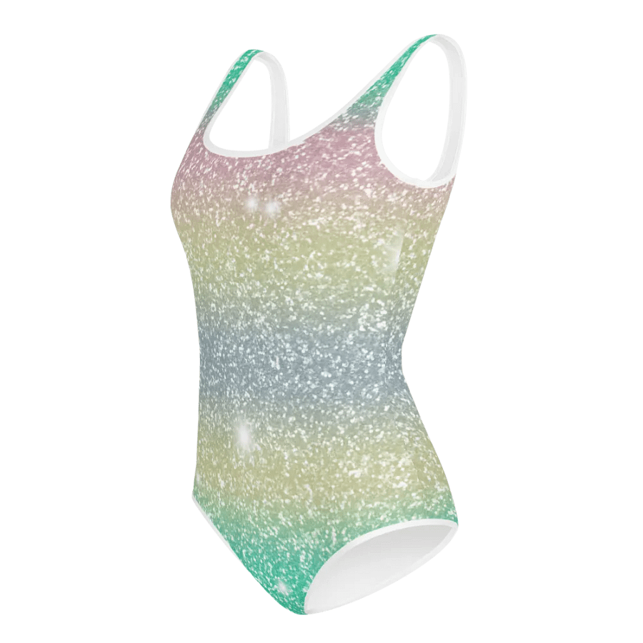Glitter Unicorn Texture Design Youth Swimsuit (1) product image (5)