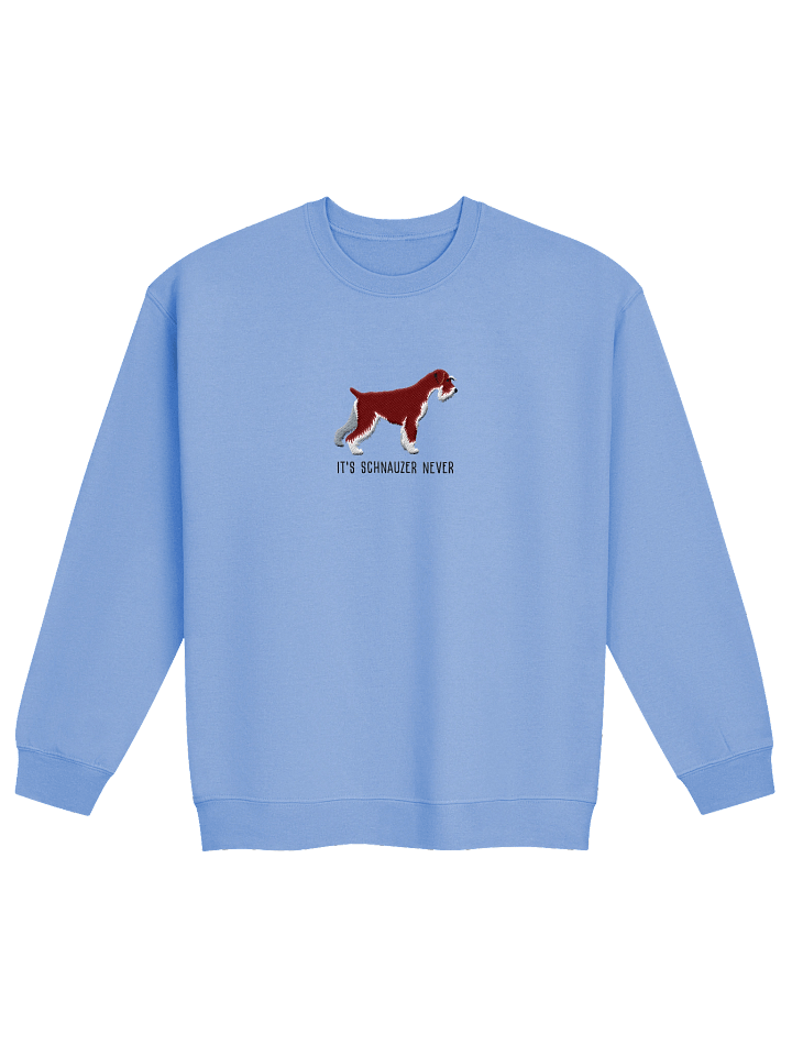 It's Schnauzer Never Sweatshirt (Embroidered) of a Standard Schnauzer(Red) product image (9)