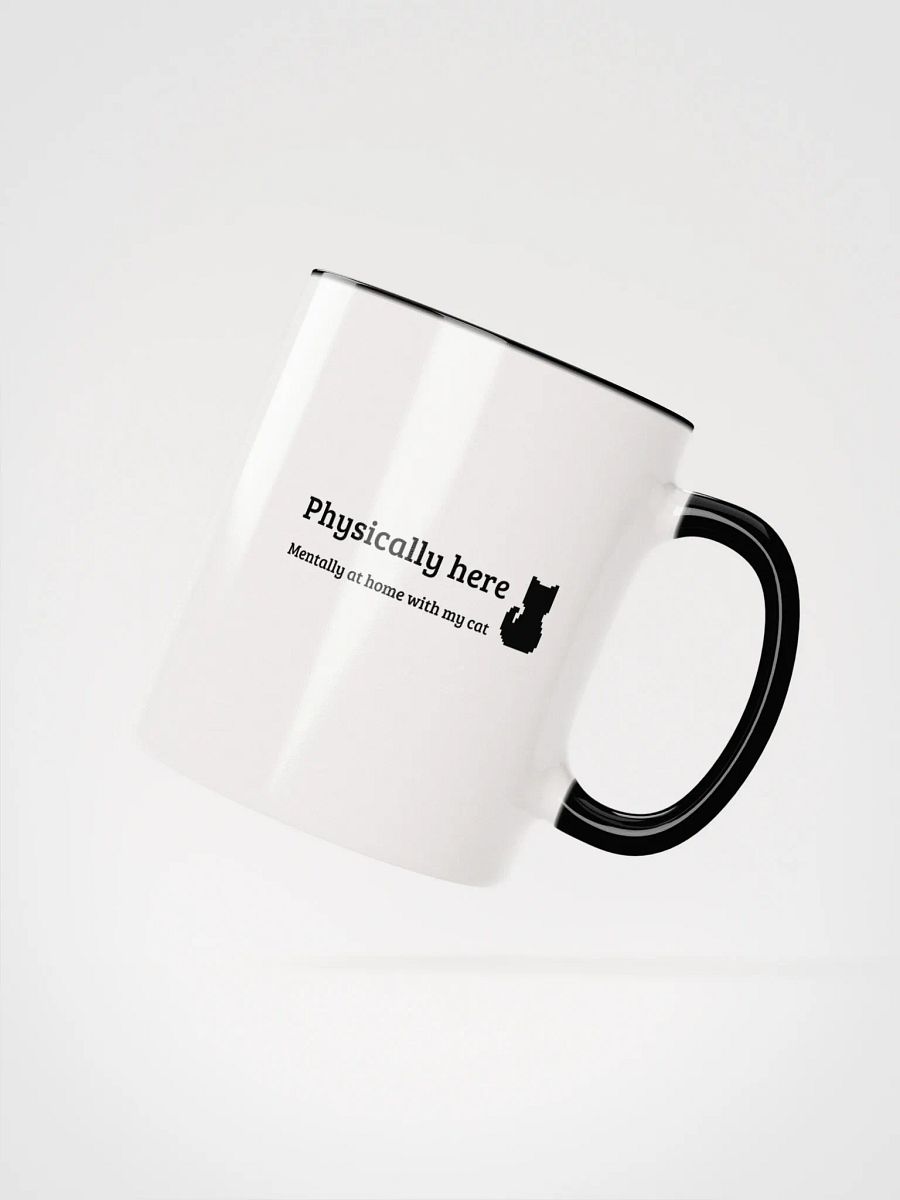 Mug: 'Physically here, Mentally at home with my cat' product image (21)