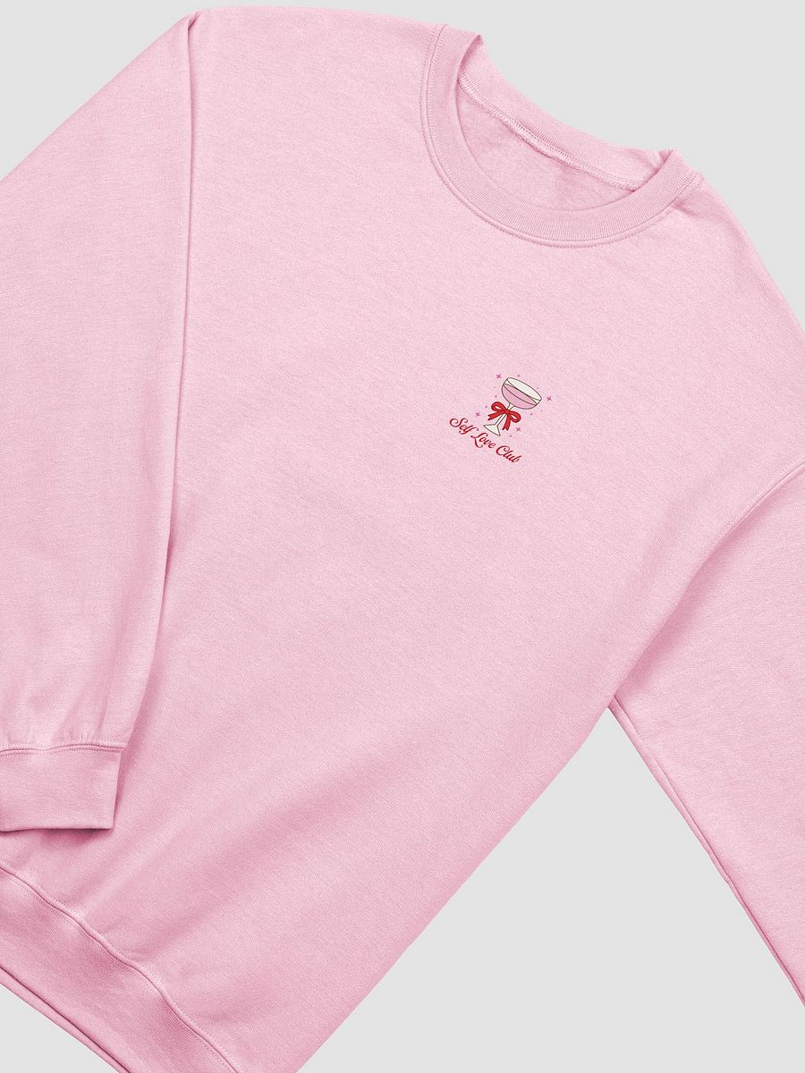 self love club printed crewneck [red lettering] product image (6)