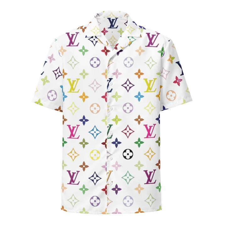 Louis Vuitton White Hawaiian Shirt: Tropical Elegance with a Luxurious Twist product image (1)