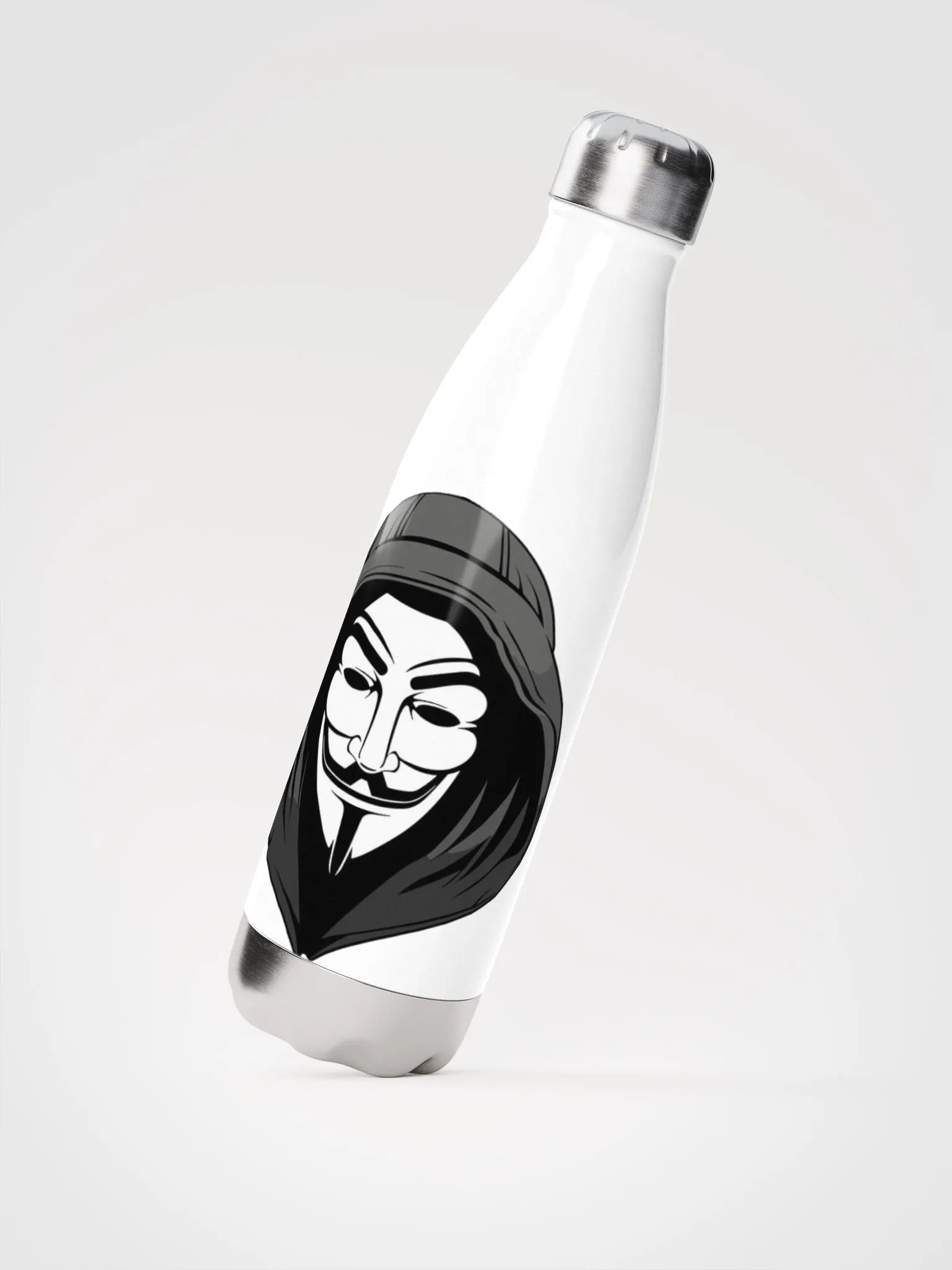 Guy Fawkes Mask Water bottle product image (3)