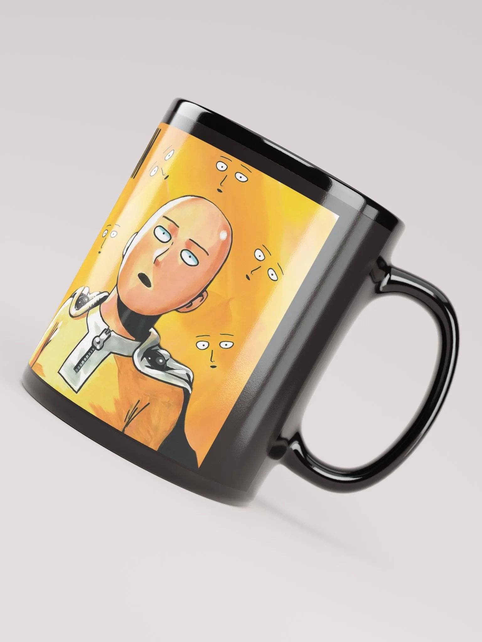 One-Punch Man Black Glossy Mug – A Must-Have for Anime Fans! product image (7)
