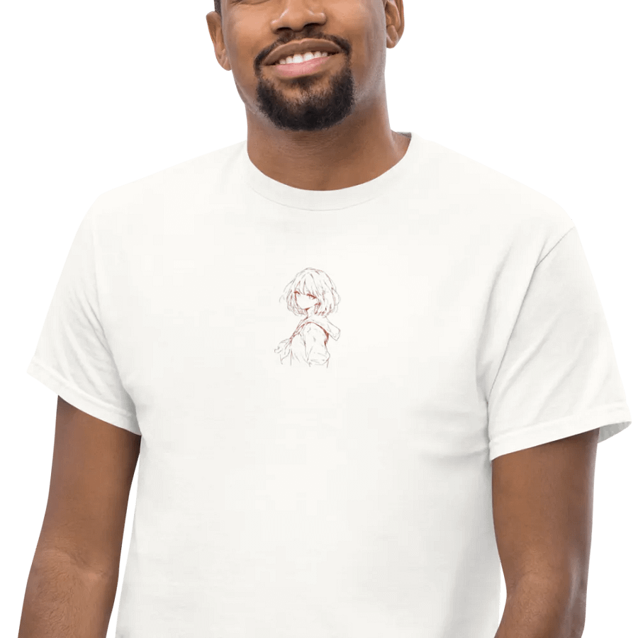 Minimalistic Anime Heavyweight Embroidered T-Shirt product image (6)
