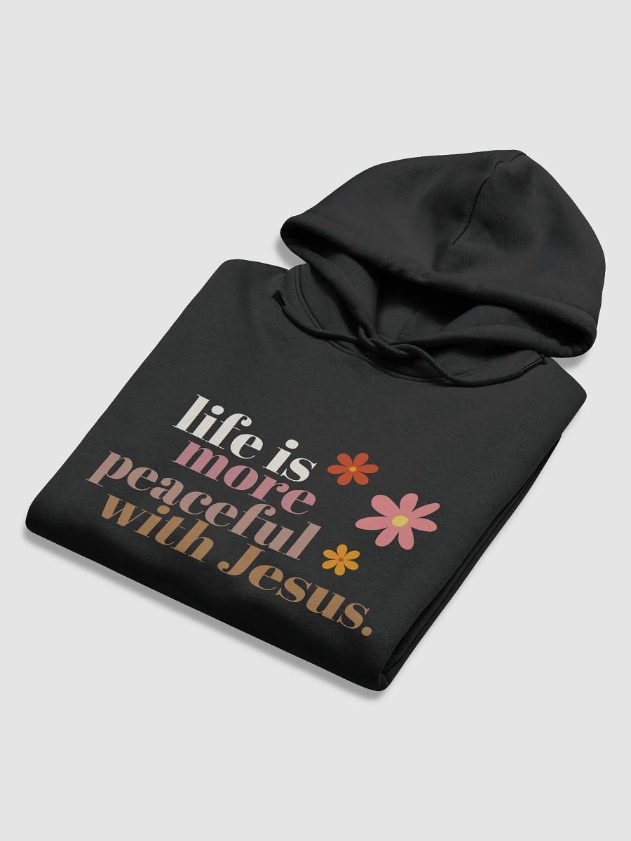 Peace With Jesus Unisex Eco Hoodie product image (4)