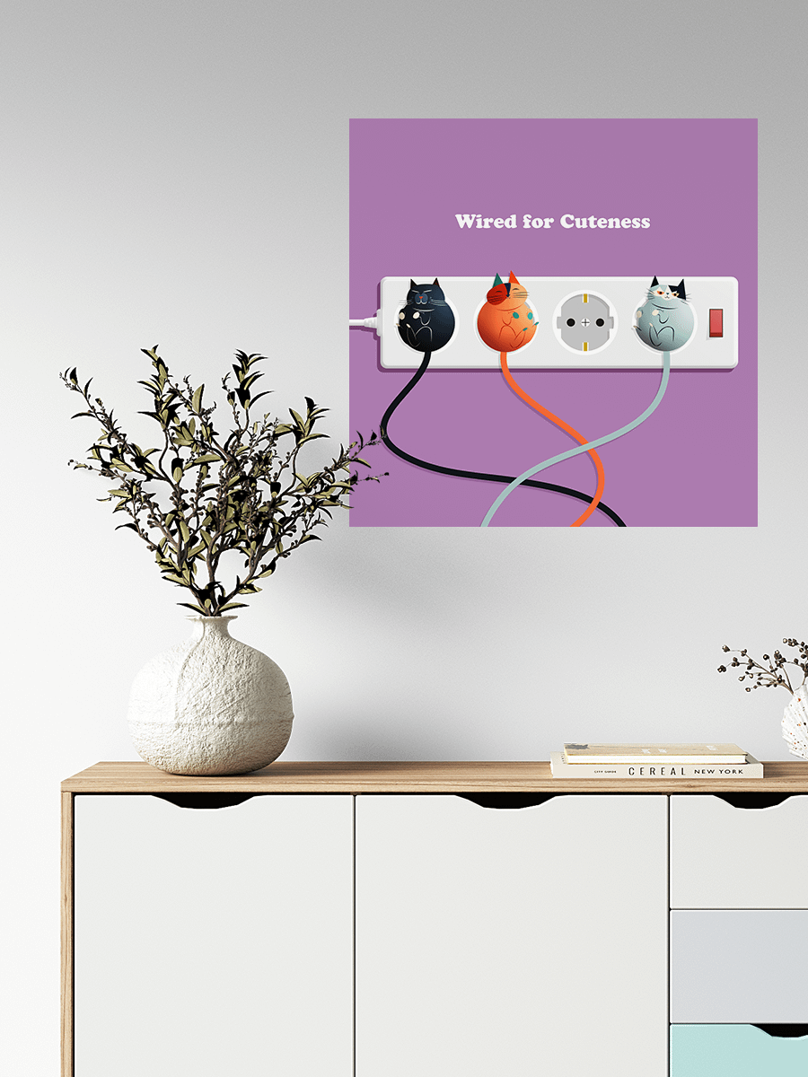 Wired for Cuteness Art Print product image (6)