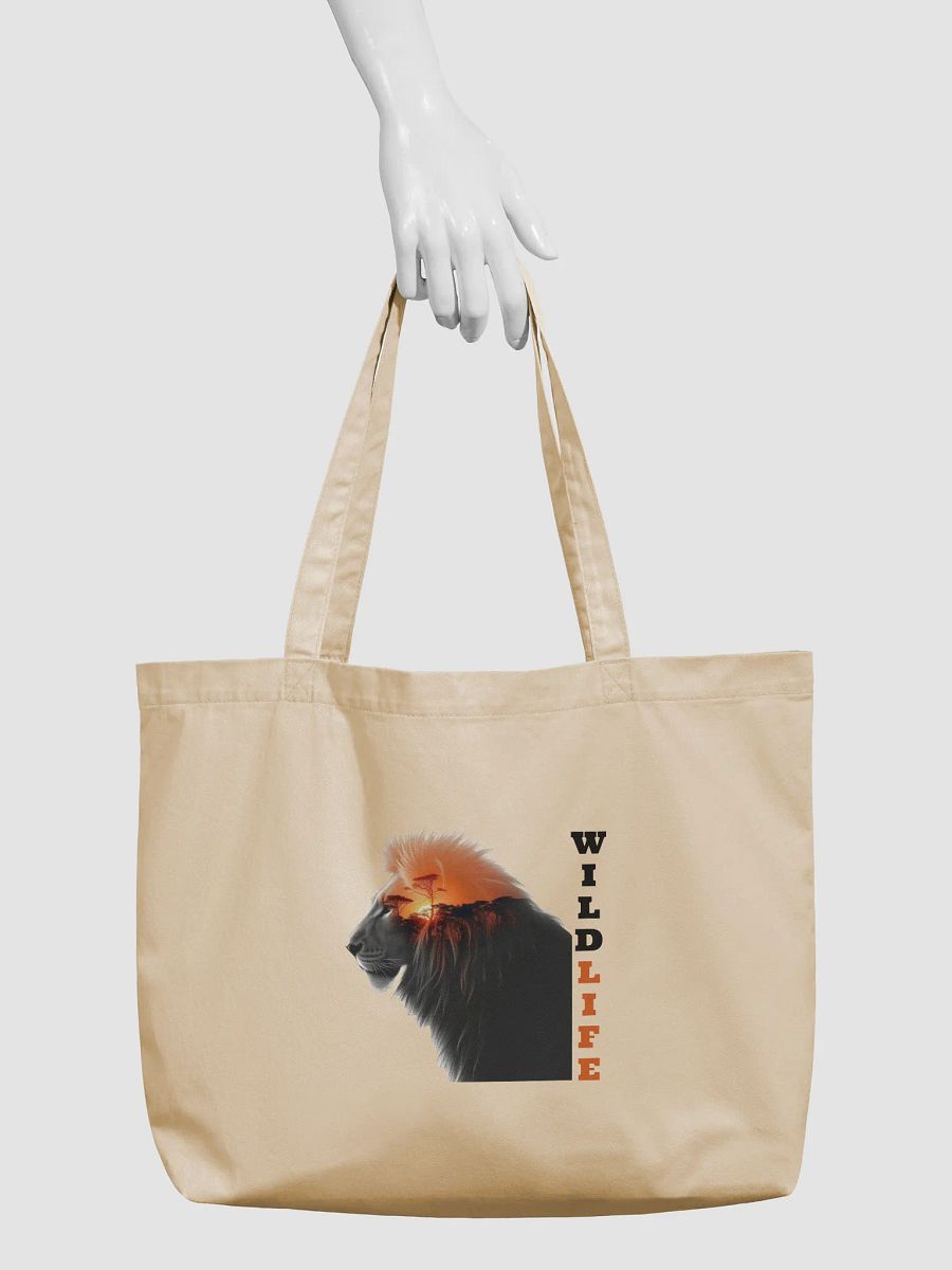Savanna Sunset Lion Organic Tote product image (3)