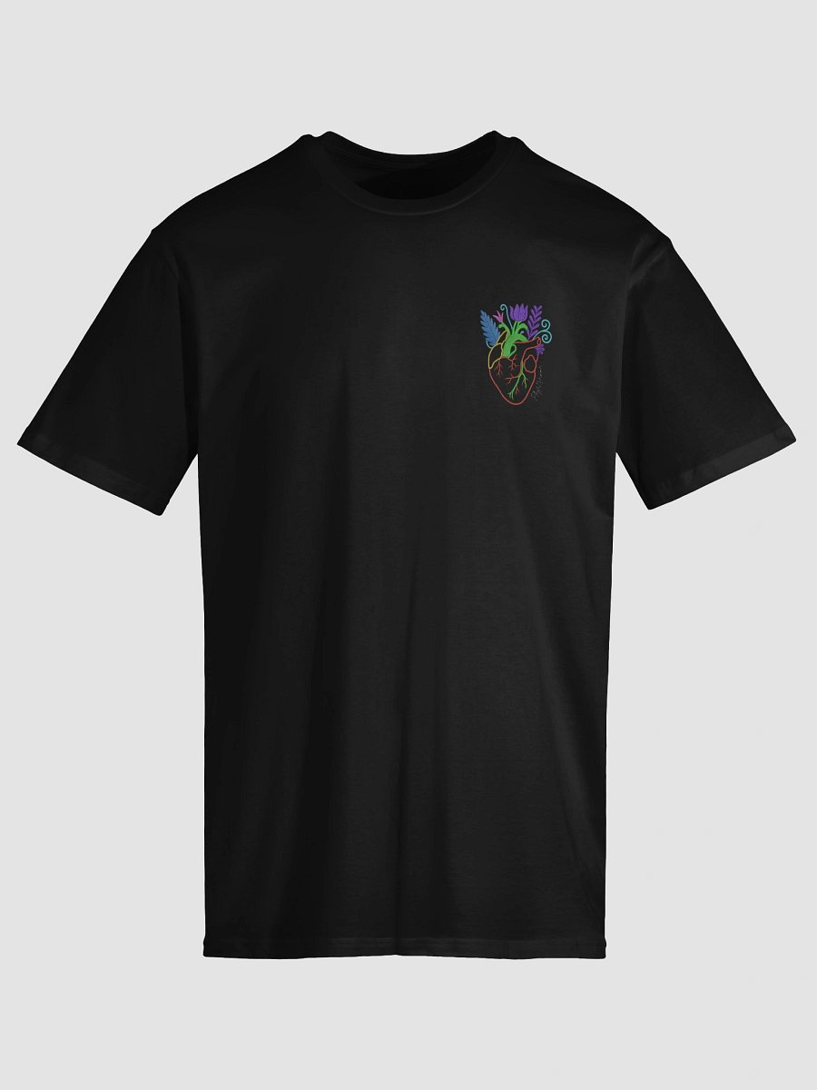 Blooming Heart – Unisex Tee - Black product image (3)