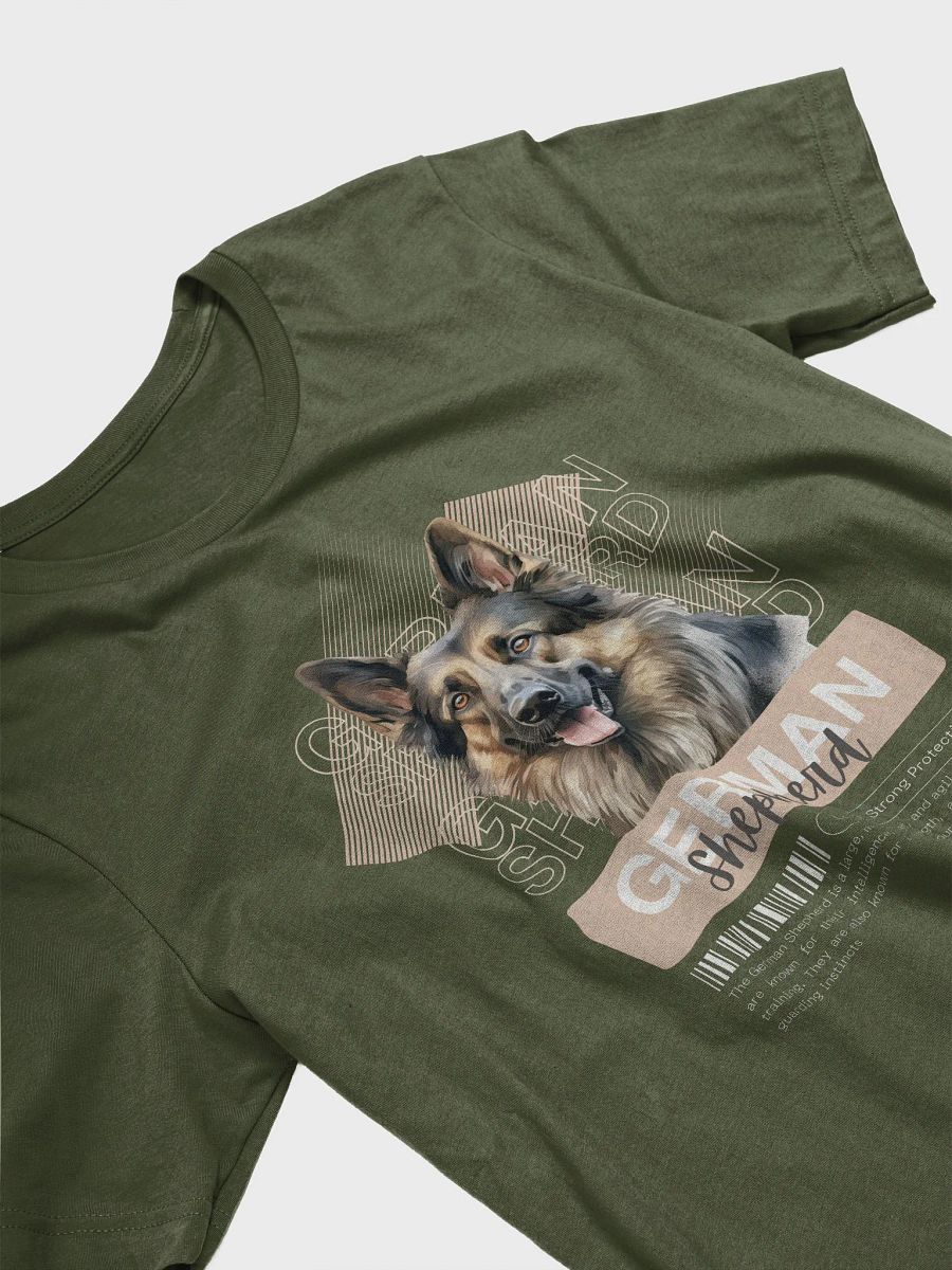 Dark Color German Shepherd with Background Regular Fit T-shirt product image (54)