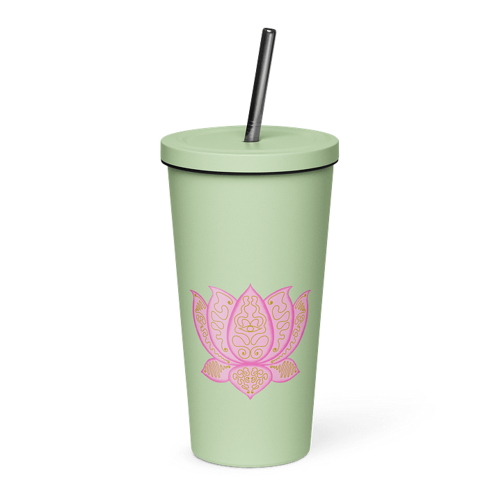 Golden Lotus Insulated Tumbler product image (1)