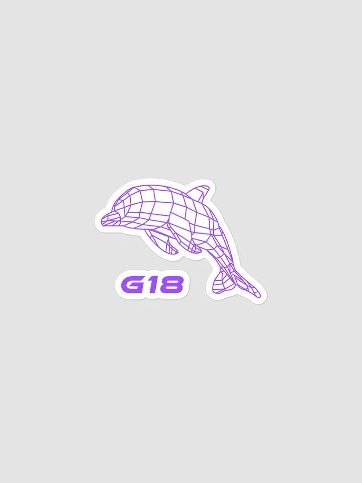 Wireframe Dolphin Sticker product image (1)