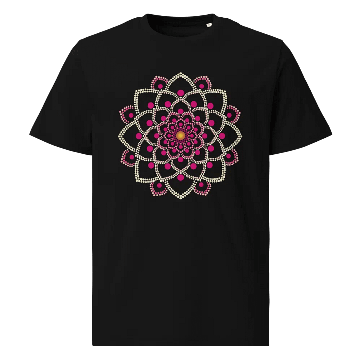 Simple Pink Mandala Organic Cotton T-Shirt product image (1)