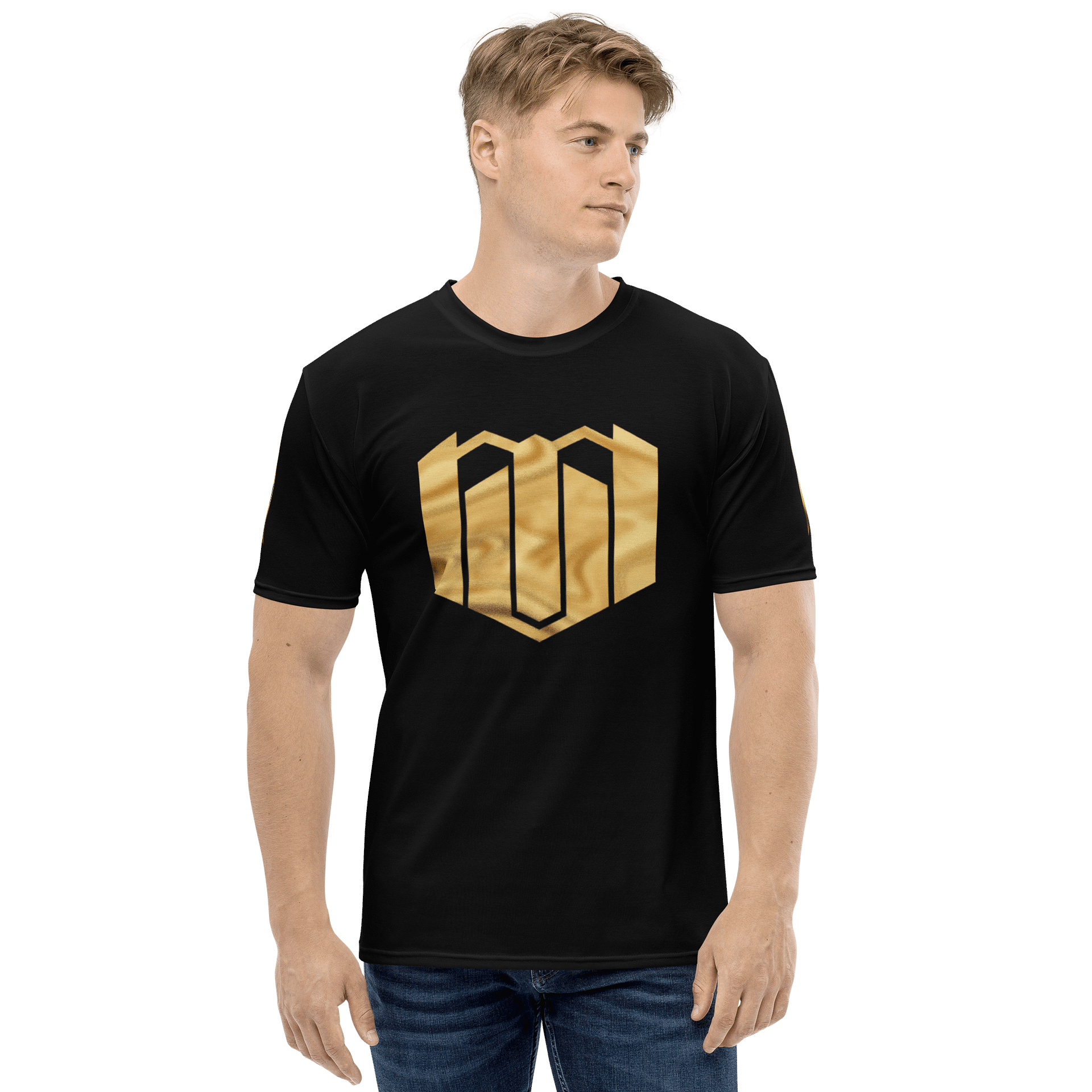 Mercurial Virus Gold Shimmer Strip Black T-Shirt product image (3)