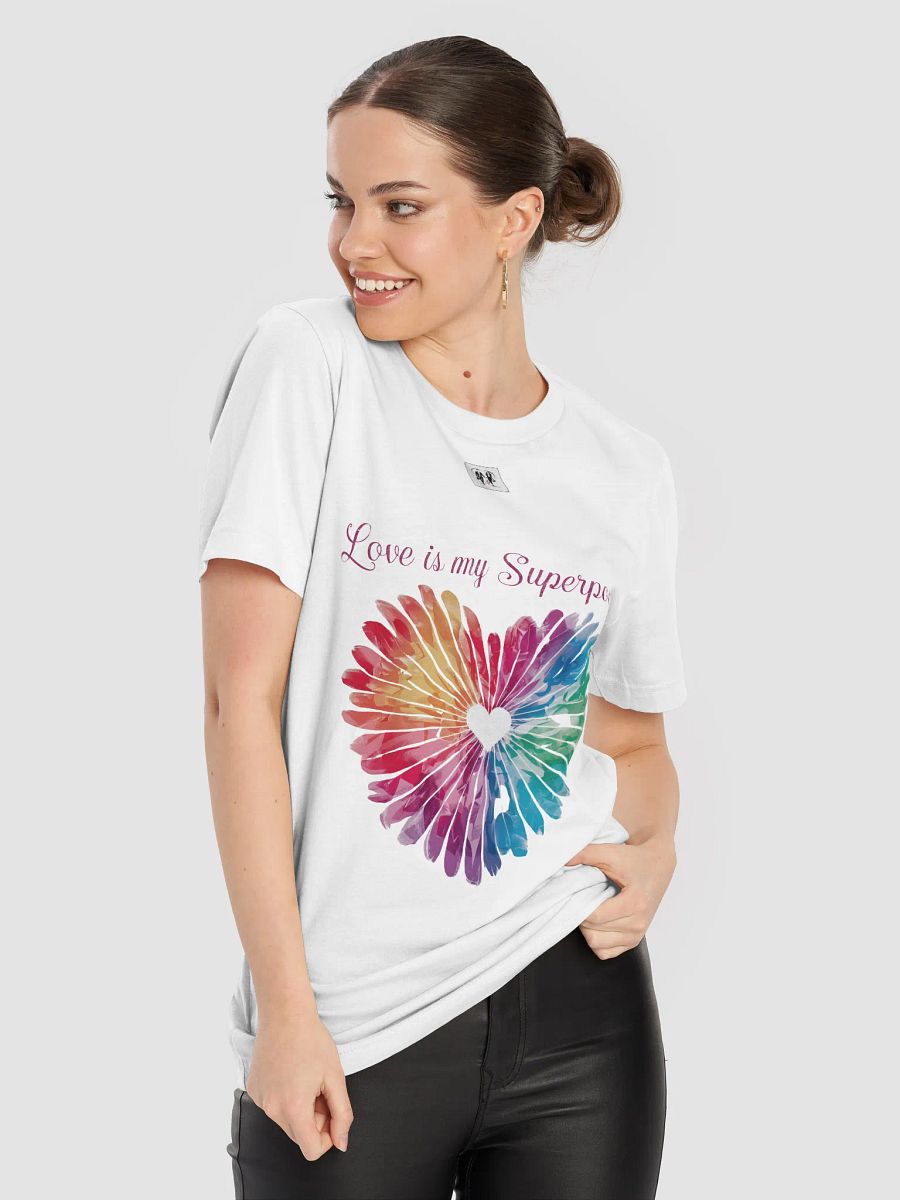 Love is My Superpower Heart Design Unisex T-Shirt product image (18)