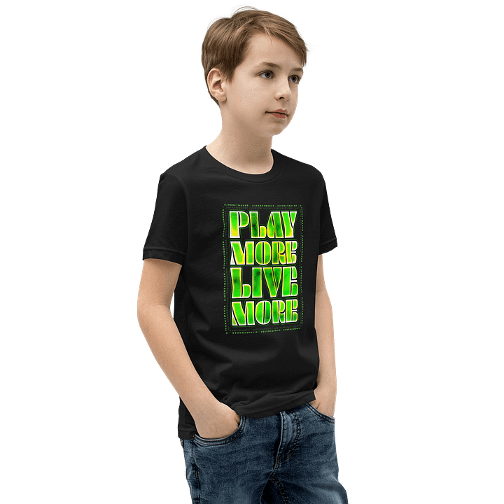 Play More Live More Youth Short Sleeve T-Shirt product image (14)