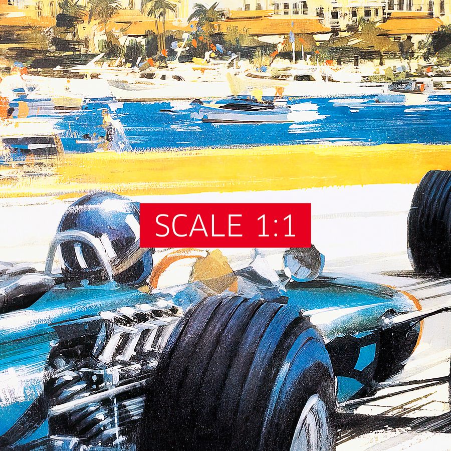 Monaco Vintage F1 Grand Prix, 1966 poster — Vintage Formula 1 poster, Monaco Grand Prix poster, retro travel poster, retro travel art product image (4)