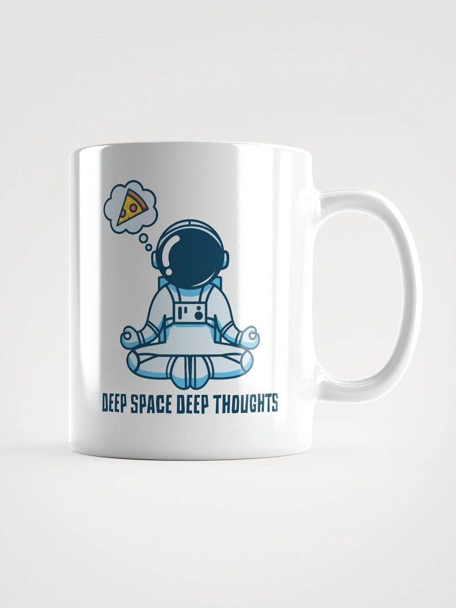 Deep Space, Deep Thoughts – Funny Meditating Astronaut Mug product image (1)