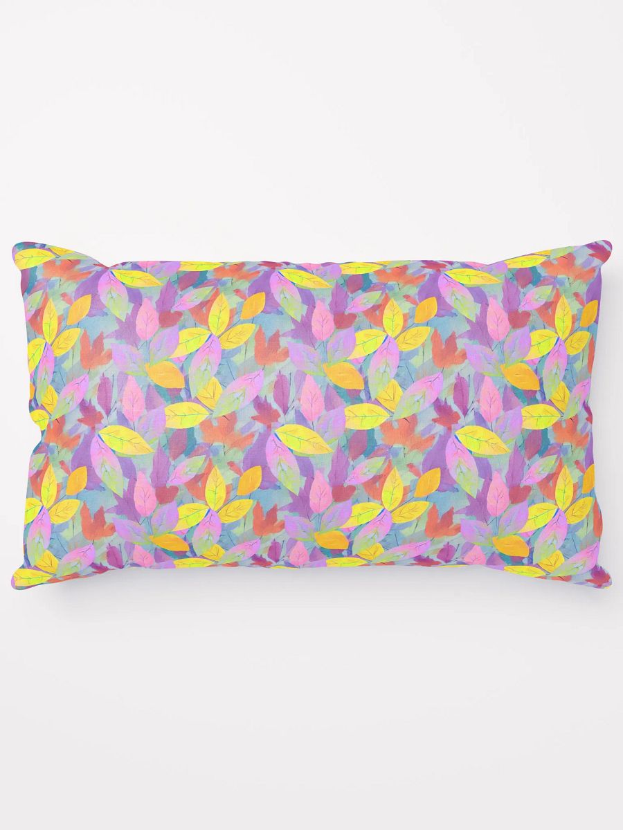 Yellow Pink Leaves Pillow product image (14)