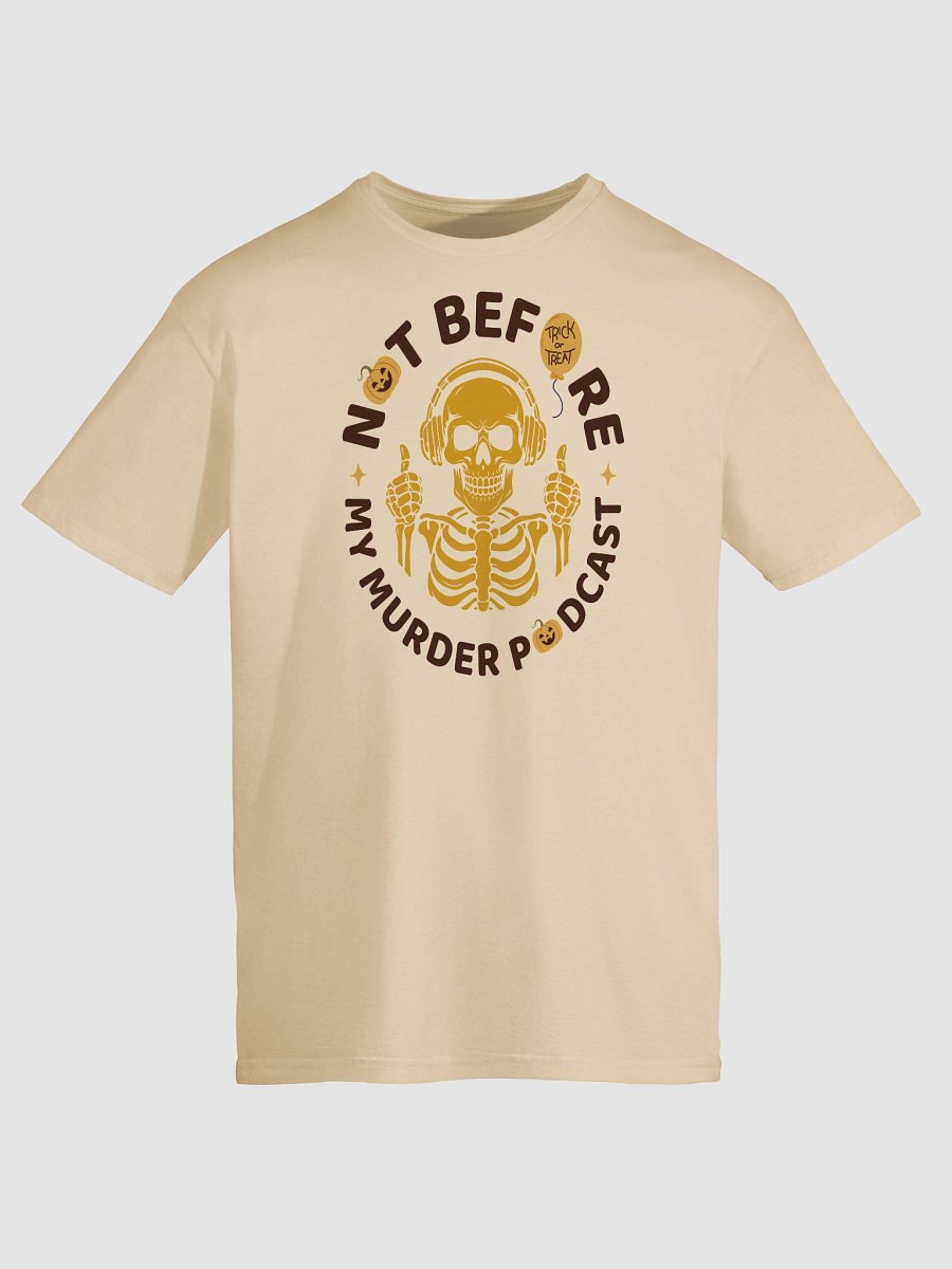 Murder Podcast Skeleton Halloween T-Shirt product image (10)