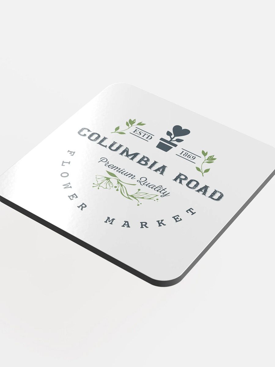 Columbia Road Market Cork Coaster (White) product image (4)