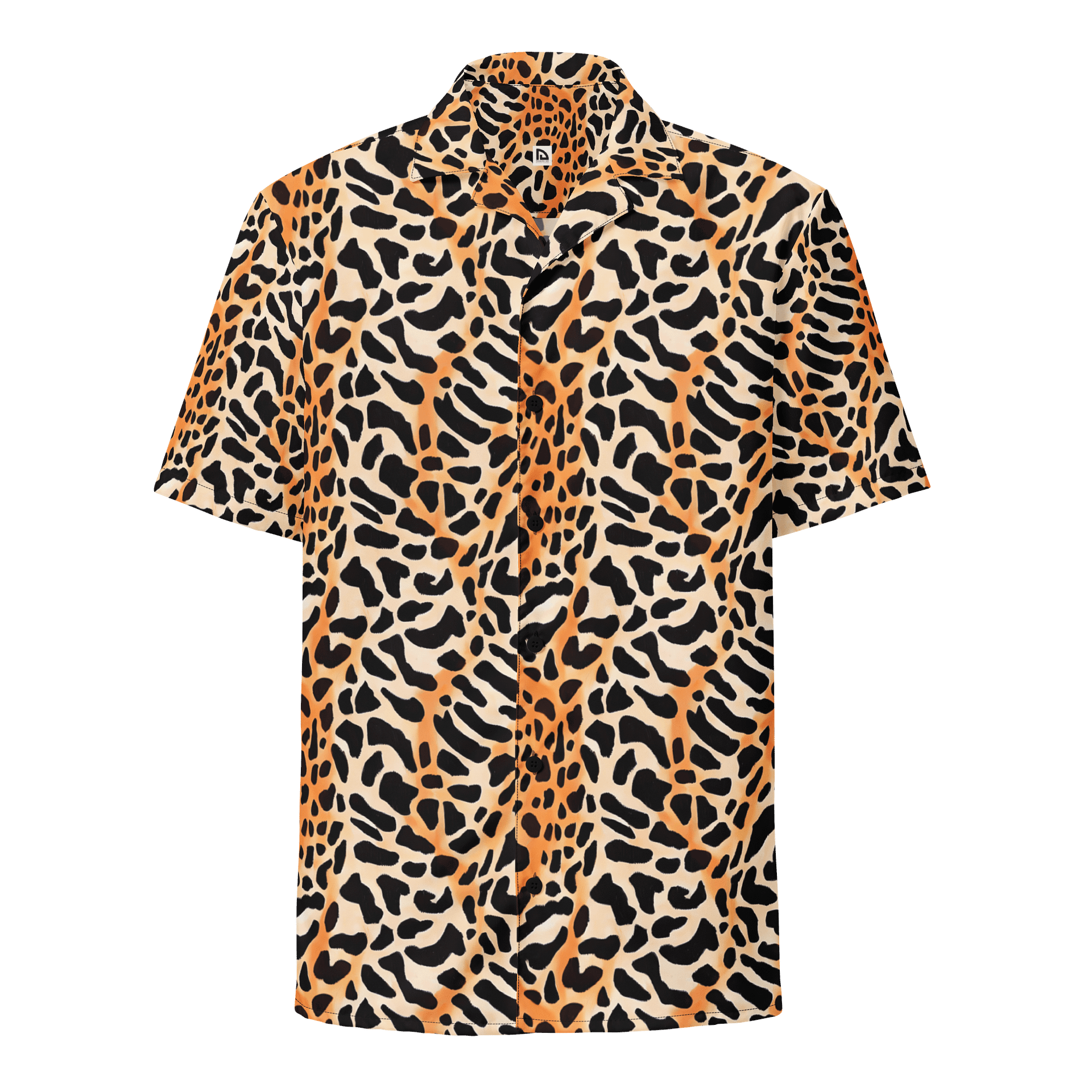 Orange Giraffe Hawaiian Shirt product image (1)