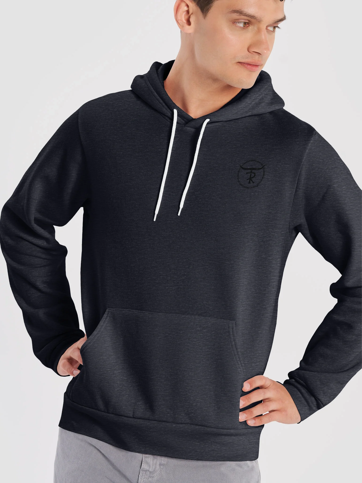 Black "TR" Branding Iron Logo Supersoft Hoodie product image (35)