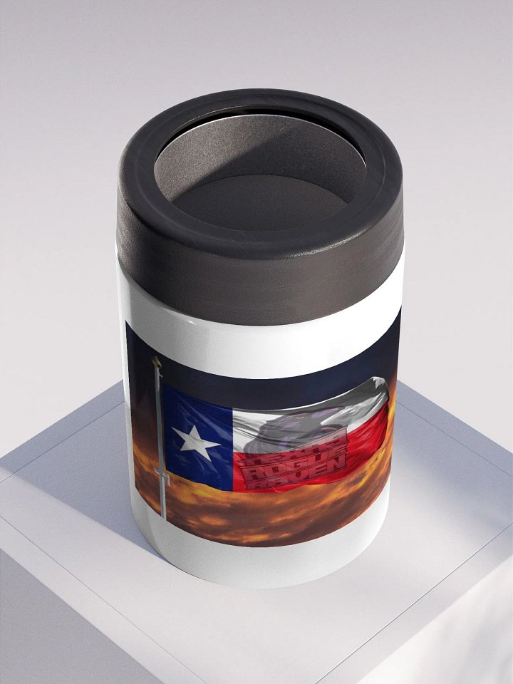 Texas Flag Rogue Raven Stainless Steel Koozie product image (2)