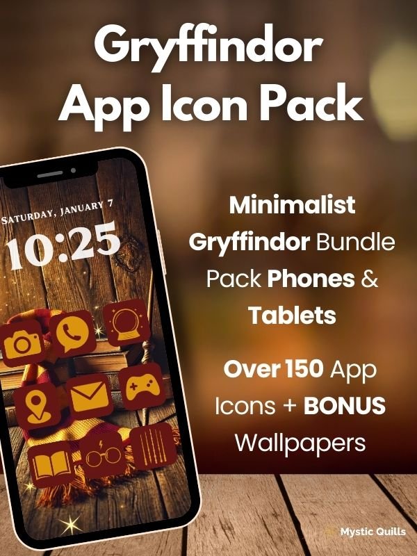 Gryffindor Minimalist App Icon Pack for Phones and Tablets product image (1)