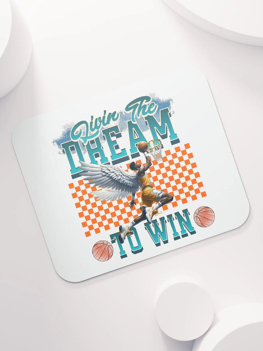 Livin The Dream To Win Basketball Dunk Mouse Pad product image (5)