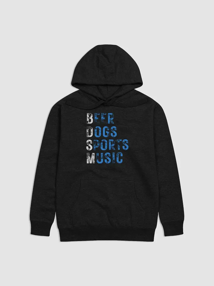 Beer Dogs Sports Music Hoodie – Fun Outrageous Gift In Blue product image (1)