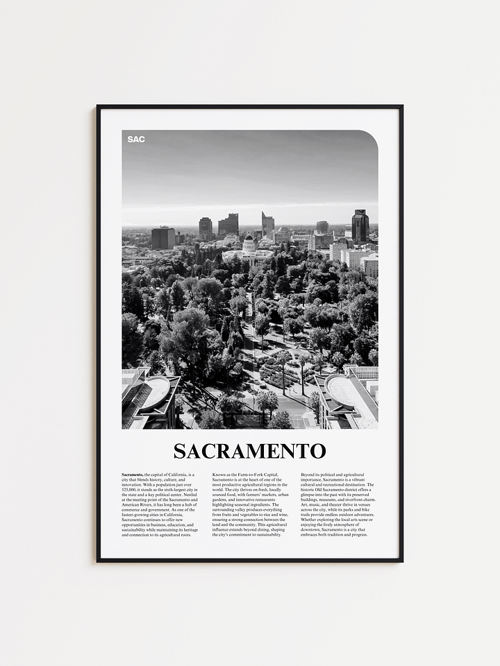 Sacramento 01 Newspaper Poster product image (1)