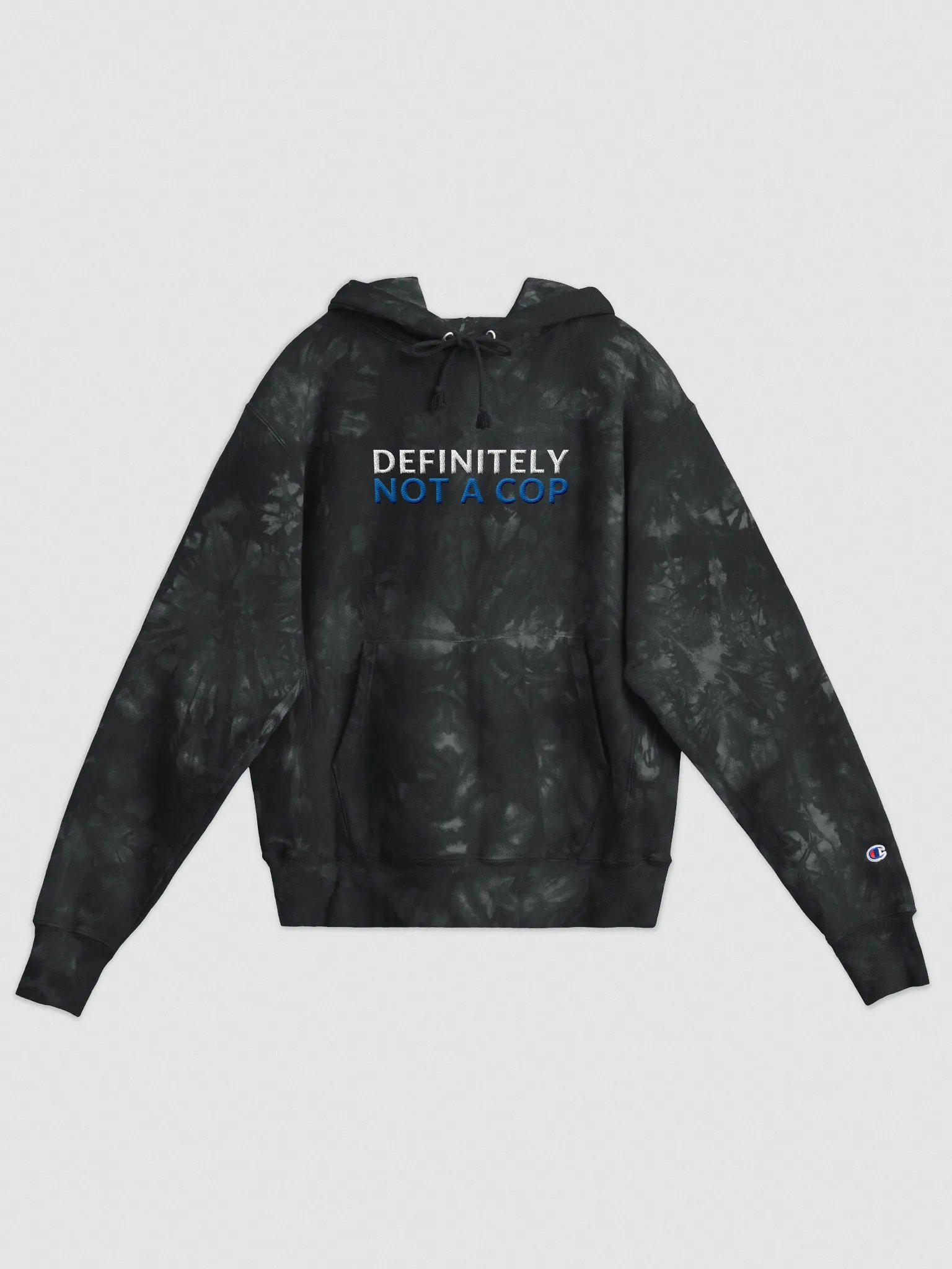 DEFINITELY NOT A COP (BLUE) - CHAMPION HOODIE product image (2)