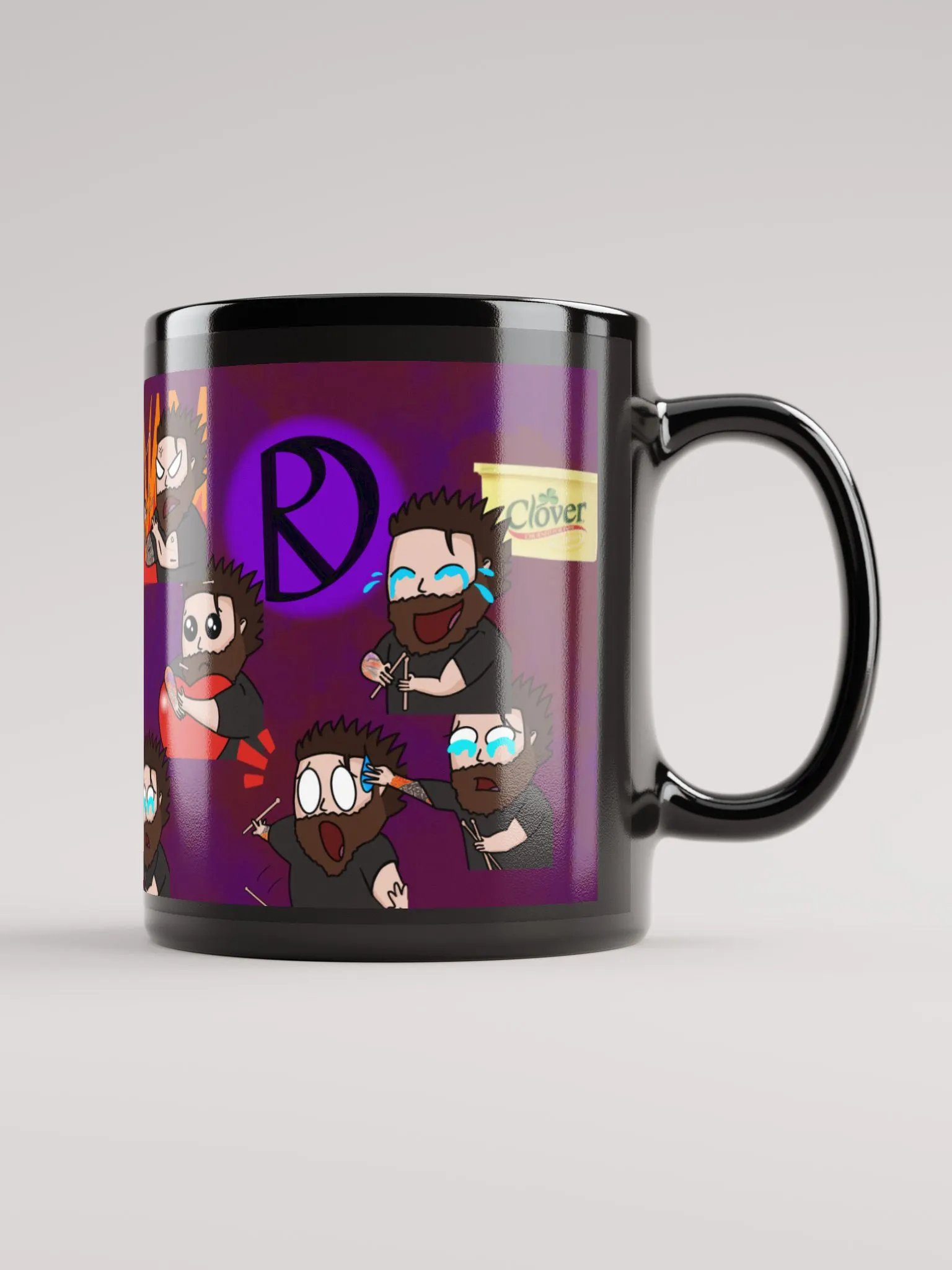 Black Emote Wall Mug product image (1)
