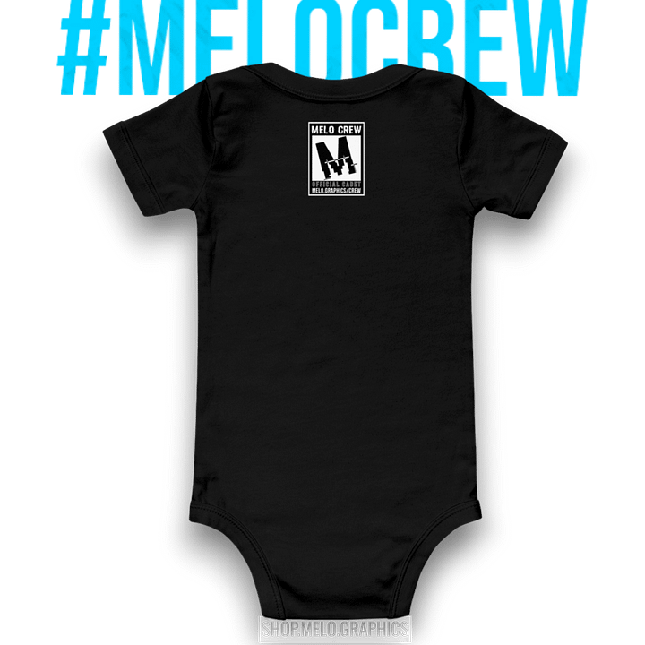 Official MELO CREW Cadet Member Badge - Classic Infant Onsie | #MadeByMELO product image (2)