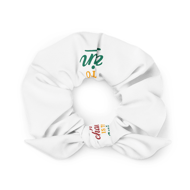 To Chant Is to Win – Nichiren Buddhism Recycled Scrunchie product image (1)