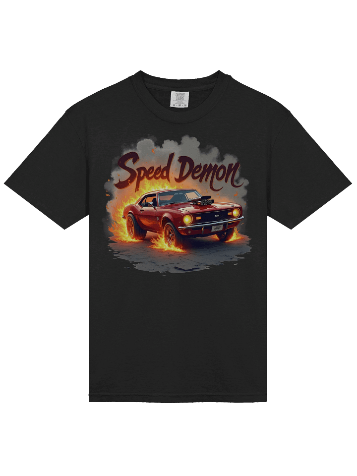 Garment-Dyed Heavyweight Men T-Shirt Muscle Car Graphic product image (2)