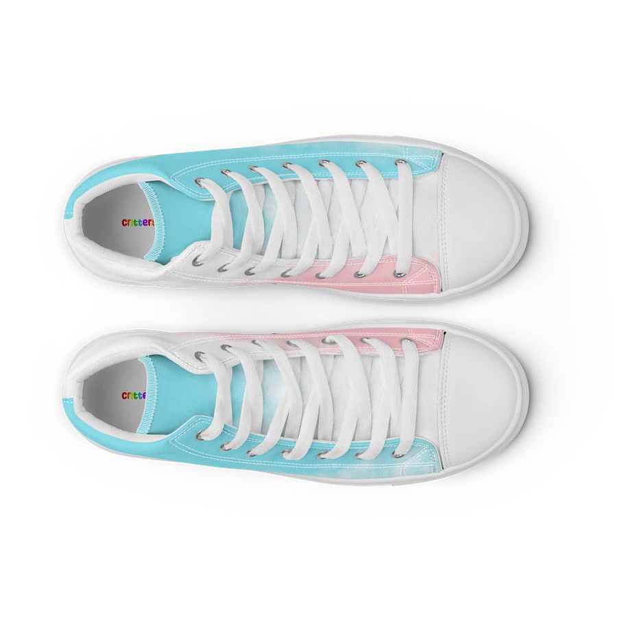 Pastel Blue, Pink and White Flower Sneakers product image (40)