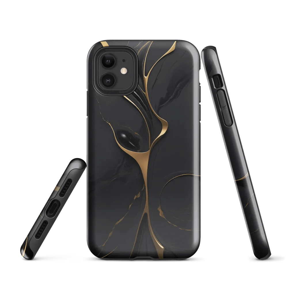 Tough Case for iPhone® – Golden Noir Elegance product image (1)