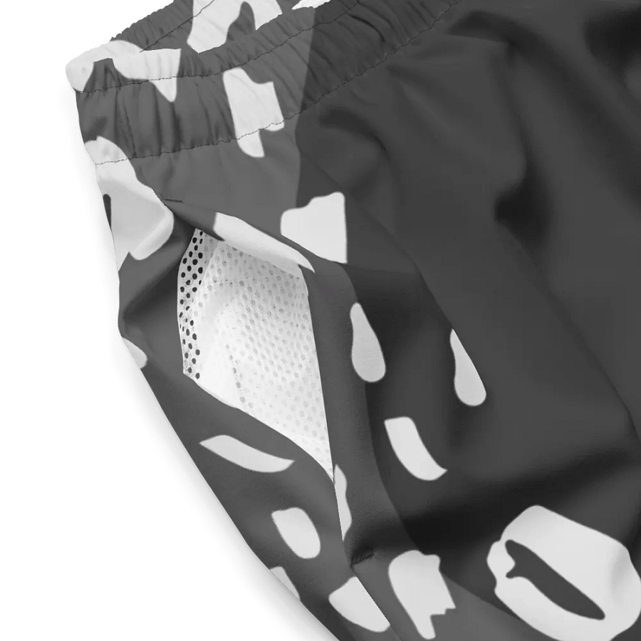 Grey Leopard Print Paradise Swim Shorts product image (4)