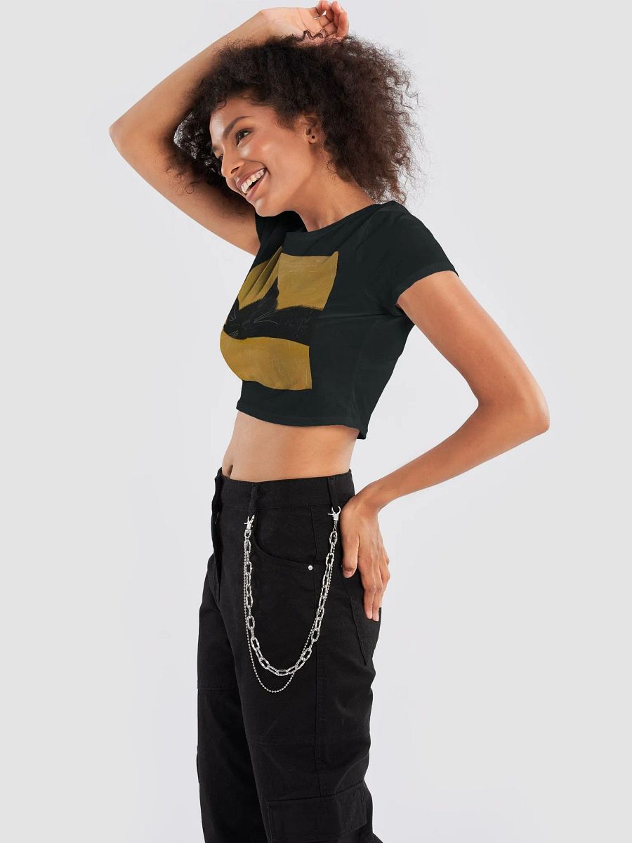 Bella+Canvas Women's Crop Tee-Sublicolor-Sweet Sleeping Black Cat product image (10)