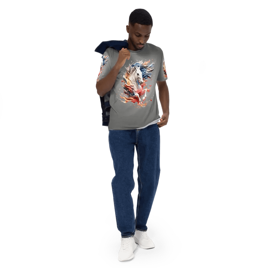 White Horse Running T shirt product image (5)