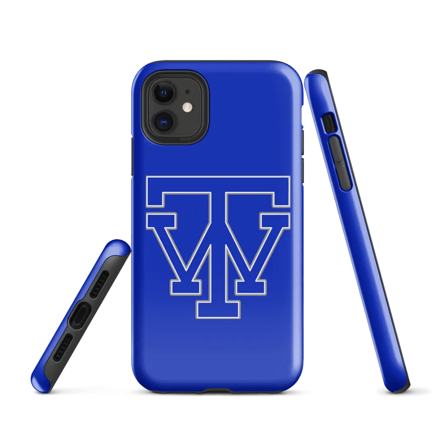 Thomas Walker TW Logo Blue iPhone Case product image (1)