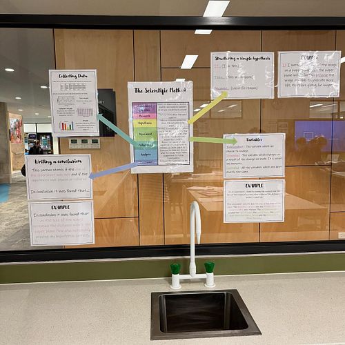 Made some pretty classroom signs for the scientific method and helping the kids structure responses!!! Find it at www.thescie...