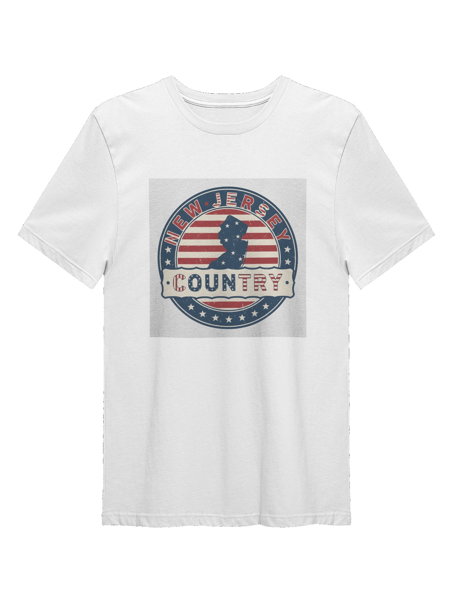 New Jersey Country Logo White T-Shirt product image (1)