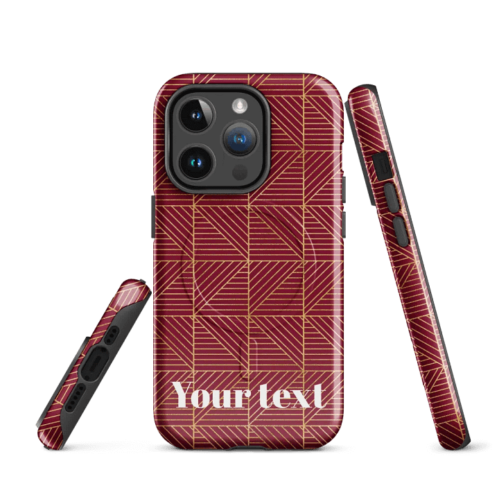 art deco burgundy MagSafe® iPhone® Case product image (3)